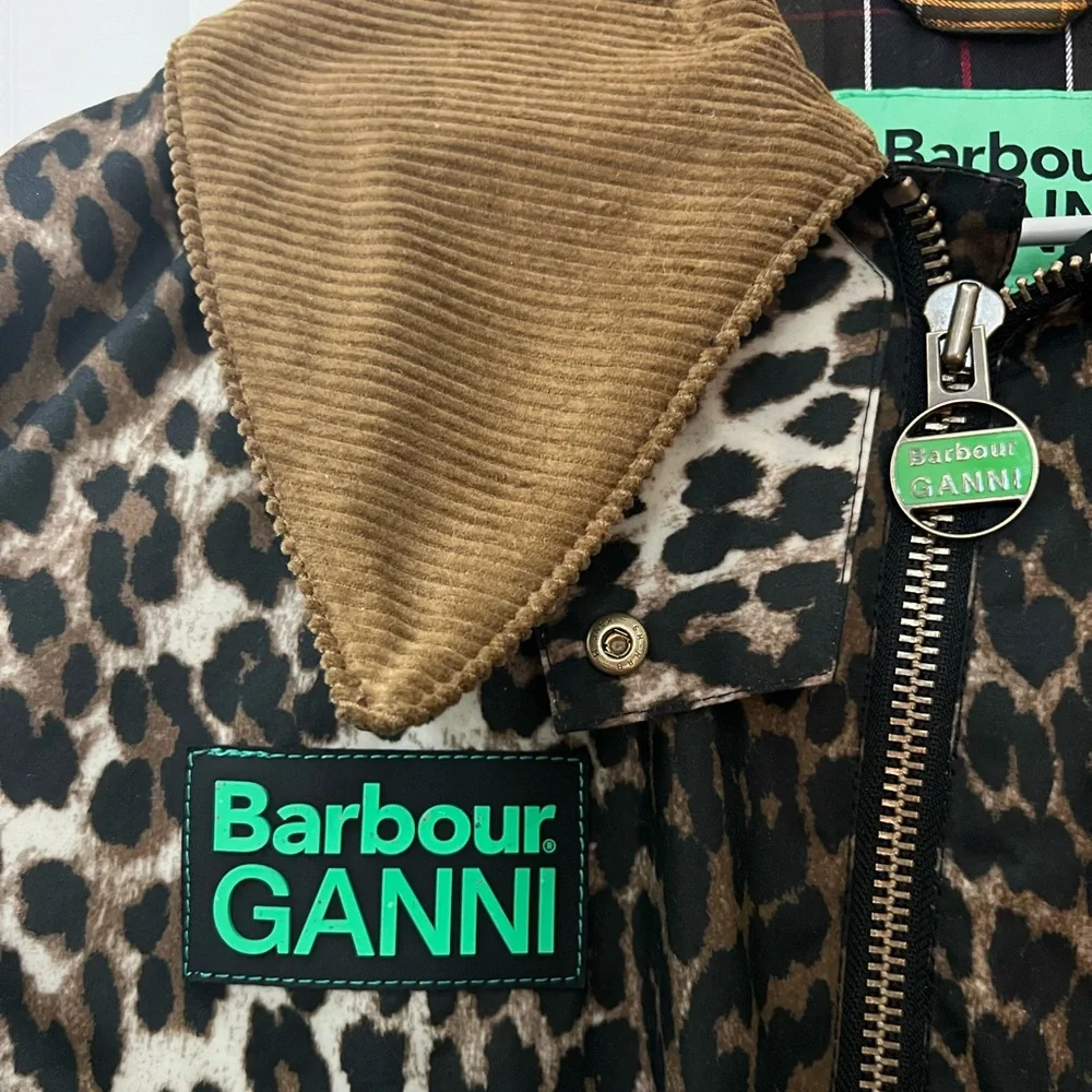 SOLD Ganni x Barbour Leopard Jacket - Picture 4 of 11